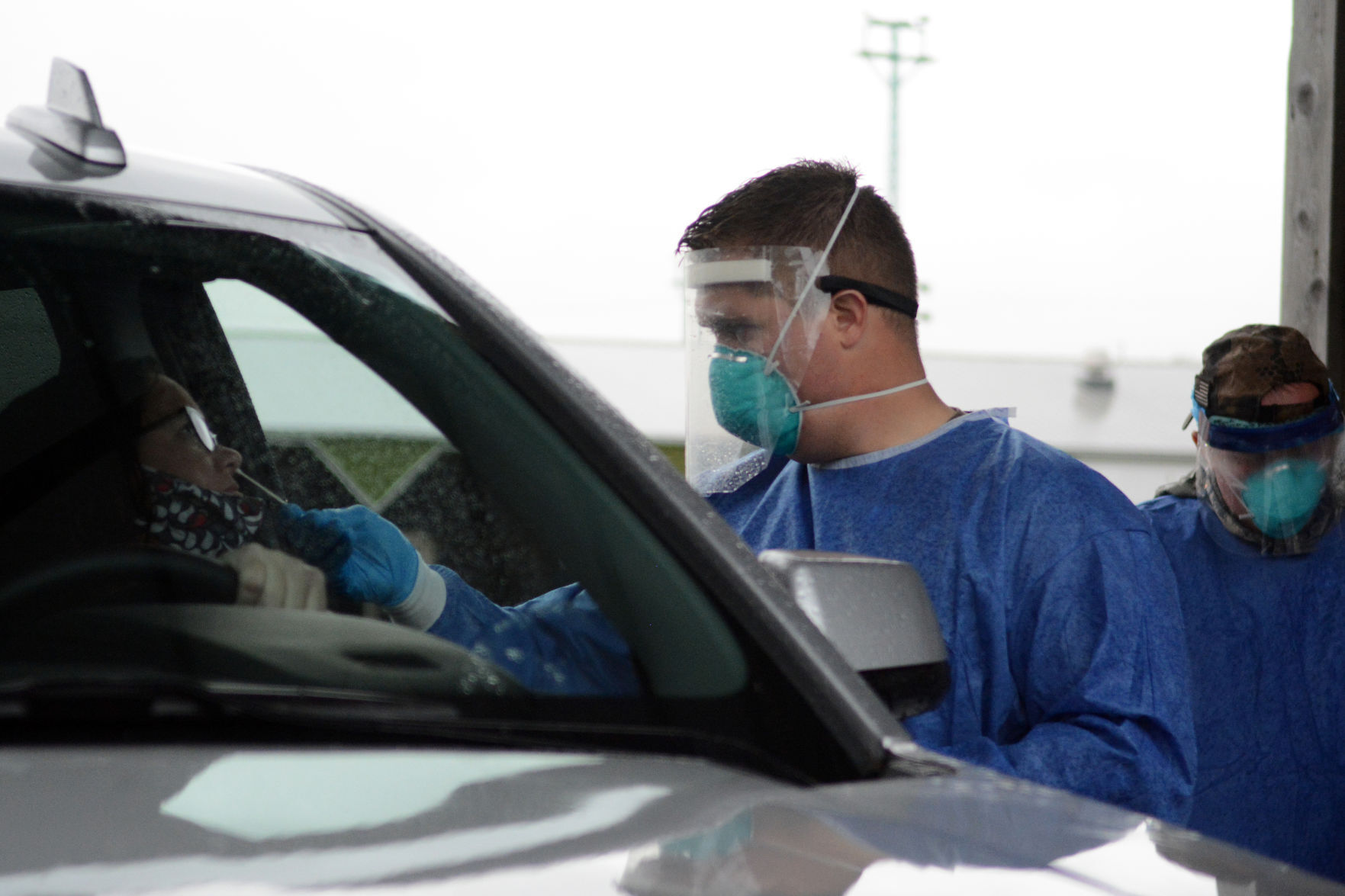 National Guard conducts COVID-19 testing in Baraboo, Oct. 12